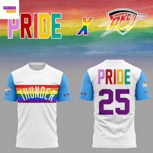 Oklahoma City Thunder x Pride 2025 3D T-Shirt