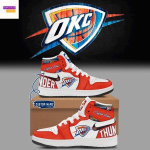 Personalized 2025 Oklahoma City Thunder Champions Finals Air Jordan 1 High Top