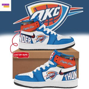 Personalized Oklahoma City Thunder Champions Finals 2025 Air Jordan 1 High Top