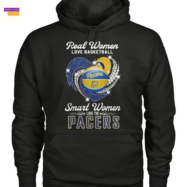 Real Women Love Basketball Smart Women Love The Indiana Pacers Unisex T-Shirt