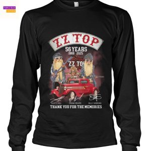 ZZ Top 56 Years 1969-2025 Signature Thank You For The Memories Unisex T-Shirt
