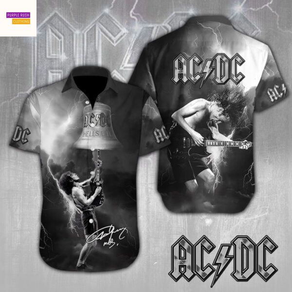 AC DC Rock Music x Angus Young Hawaiian Shirt
