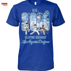 Clayton Kershaw Los Angeles Dodgers Mr 3000 Signature Unisex T-Shirt