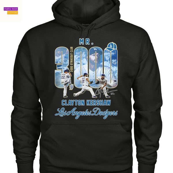 Clayton Kershaw Los Angeles Dodgers Mr 3000 Signature Unisex T-Shirt
