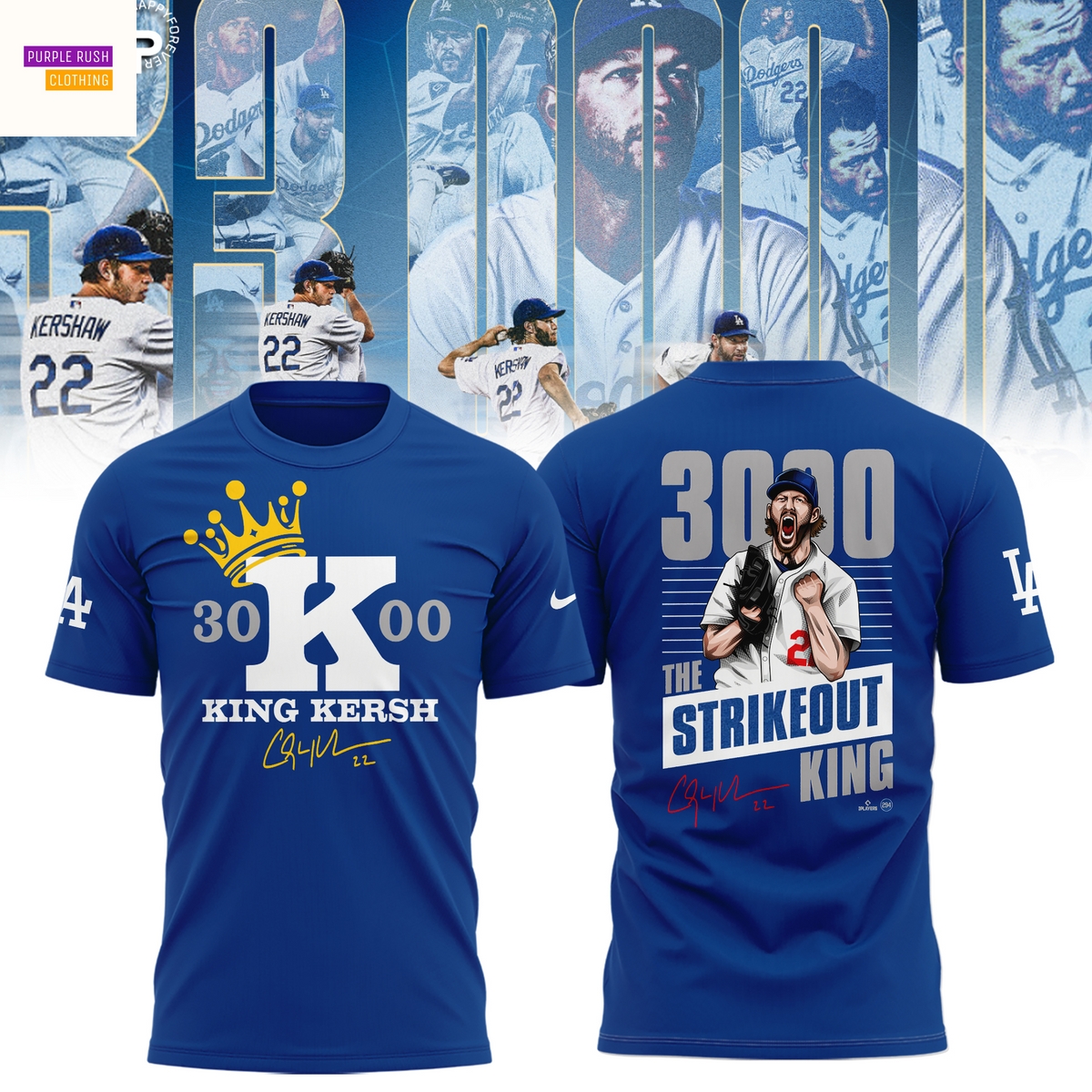 Clayton Kershaw Makes History And Joins The 3,000 Strikeout King Signature 3D T-Shirt Clayton Kershaw Makes History And Joins The 3,000 Strikeout King Signature 3D T-Shirt