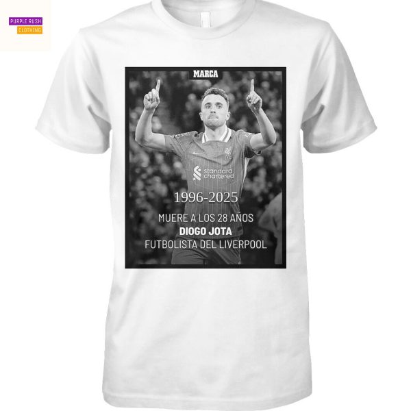 Diogo Jota 1996-2025 Muere A Los 28 Anos Futbolista Del Liverpool Unisex T-Shirt