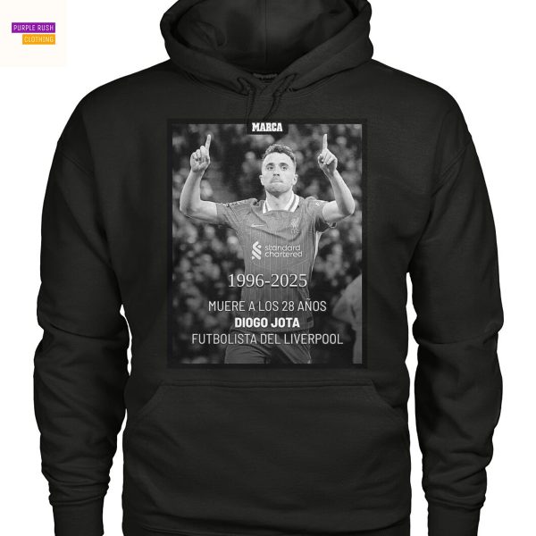 Diogo Jota 1996-2025 Muere A Los 28 Anos Futbolista Del Liverpool Unisex T-Shirt