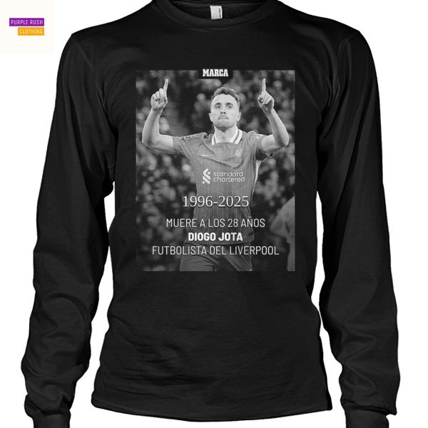 Diogo Jota 1996-2025 Muere A Los 28 Anos Futbolista Del Liverpool Unisex T-Shirt