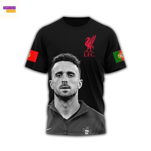 Diogo Jota 1996-2025 Rest In Peace Signature 3D T-Shirt
