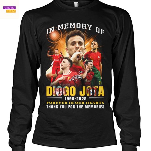 Diogo Jota Liverpool 1996-2025 Forever In Our Hearts Signature Thank You For The Memories Unisex T-Shirt
