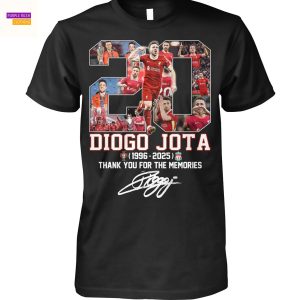 Diogo Jota Liverpool 1996-2025 Signature Thank You For The Memories Unisex T-Shirt