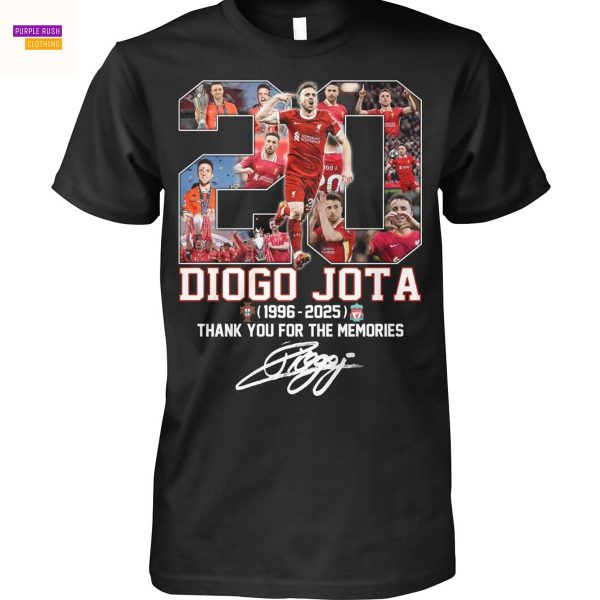 Diogo Jota Liverpool 1996-2025 Signature Thank You For The Memories Unisex T-Shirt