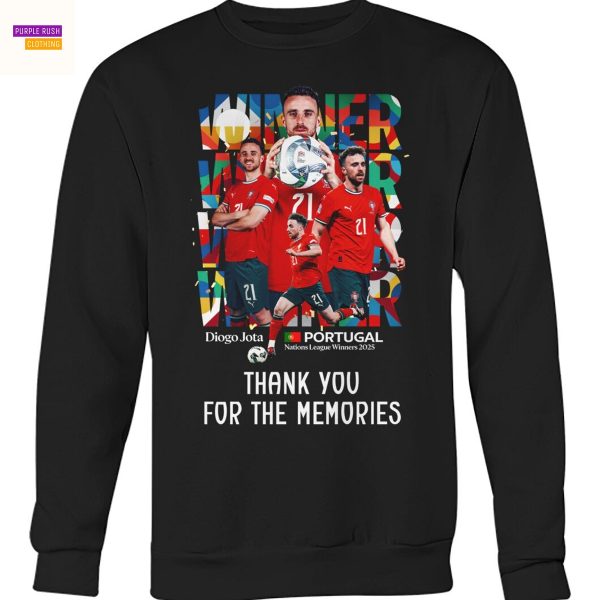Diogo Jota Portugal National League Winners 2025 Thank You For The Memories Unisex T-Shirt
