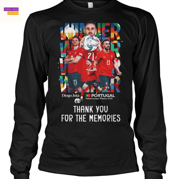 Diogo Jota Portugal National League Winners 2025 Thank You For The Memories Unisex T-Shirt