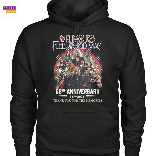 Fleetwood Mac Rumours 58th Anniversary 1967-2025 Thank You For The Memories Unisex T-Shirt