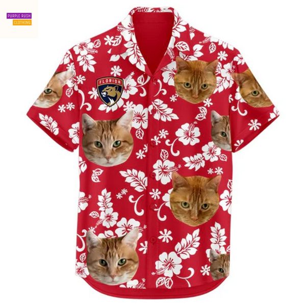 Florida Panthers Coachs Cat 2024-2025 Stanley Cup Hawaiian Shirt