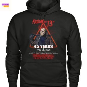 Friday The 13th Jason Voorhees 45 Years 1980-2025 Unisex T-Shirt