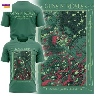 Gun N Roses Aarhus Denmark 3D T-Shirt