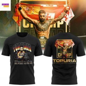 Ilia Topuria World Light Weight Champions 3D T-Shirt