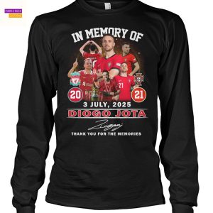 In Memory Of 3 July 2025 Diogo Jota Signature Thank You For The Memories Unisex T-Shirt