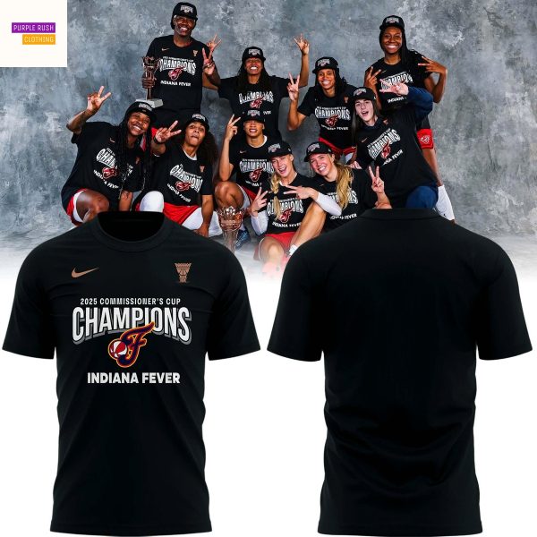 Indiana Fever 2025 WNBA Commissioner Cup Champions Unisex T-Shirt
