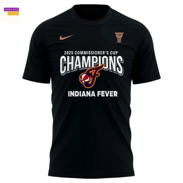 Indiana Fever 2025 WNBA Commissioner Cup Champions Unisex T-Shirt