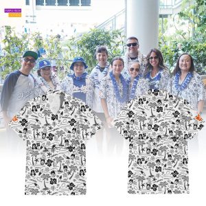 Los Angeles Dodgers King Hawaiian Shirt