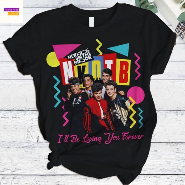 New Kids On The Block I ll Be Loving You Forever Pajamas Set – Black