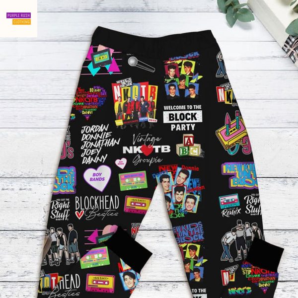 New Kids On The Block I ll Be Loving You Forever Pajamas Set – Black