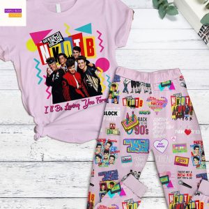 New Kids On The Block I ll Be Loving You Forever Pajamas Set – Pink