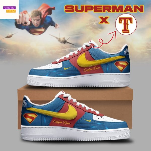 Personalized Texas Rangers x Superman Air Force 1