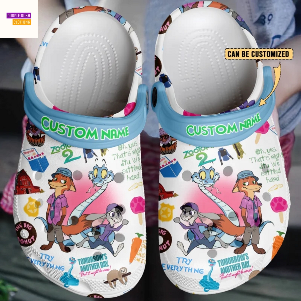 Personalized Zootopia 2 Try Everything Crocs Personalized Zootopia 2 Try Everything Crocs