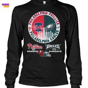 Philadelphia Phillies All Season x Philadelphia Eagles On Sunday Unisex T-Shirt