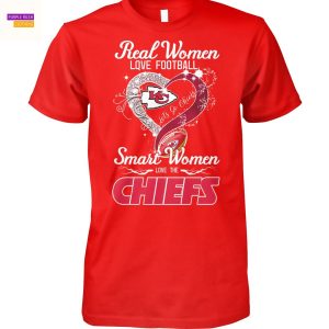 Real Women Love Football Smart Women Love The Kansas City Chiefs Unisex T-Shirt