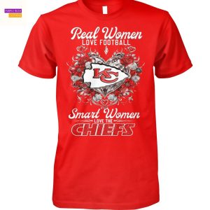 Real Women Love Football Smart Women Love The Kansas City Chiefs Unisex T-Shirt