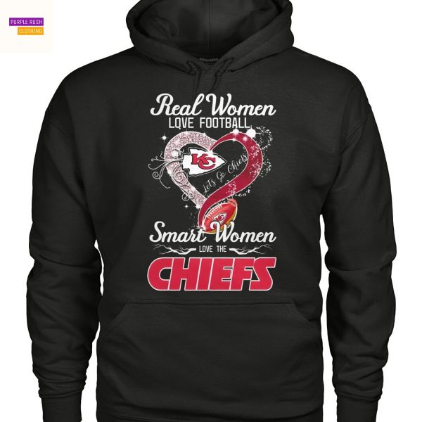 Real Women Love Football Smart Women Love The Kansas City Chiefs Unisex T-Shirt