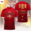 Stade Toulousain Champions 2025 Triple Champions 24X 3D T-Shirt