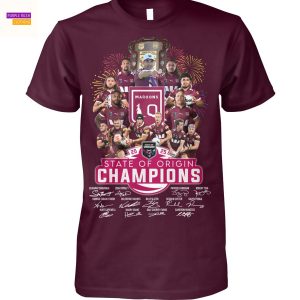 State Of Origin Queensland Maroons Champions Signature Unisex T-Shirt
