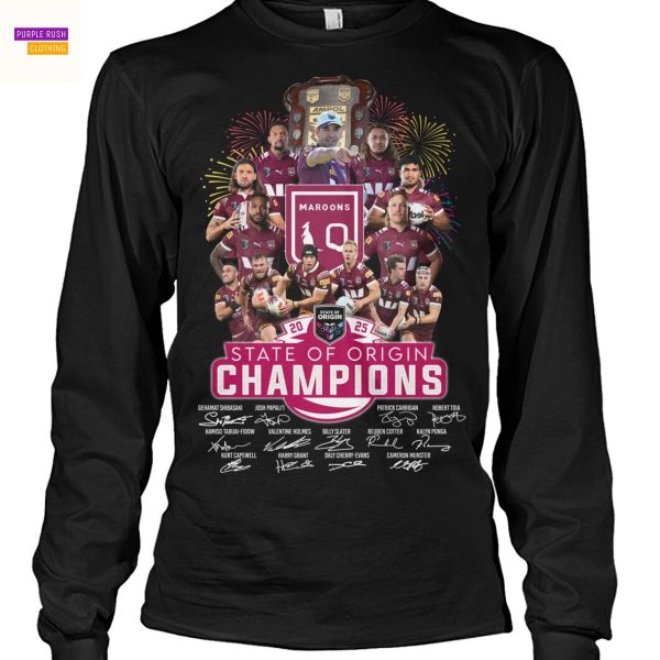 State Of Origin Queensland Maroons Champions Signature Unisex T-Shirt