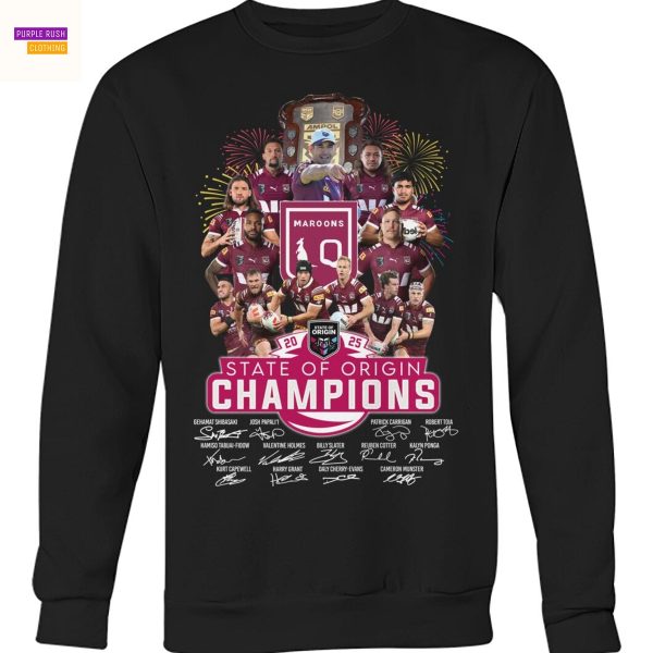State Of Origin Queensland Maroons Champions Signature Unisex T-Shirt