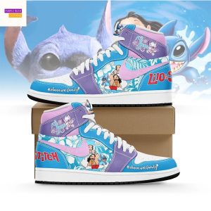 Stitch Hawaii Summer Air Jordan 1 High Top