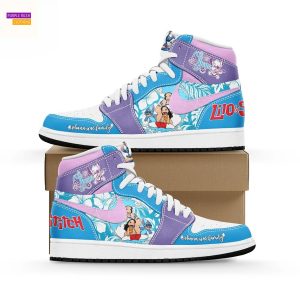 Stitch Hawaii Summer Air Jordan 1 High Top
