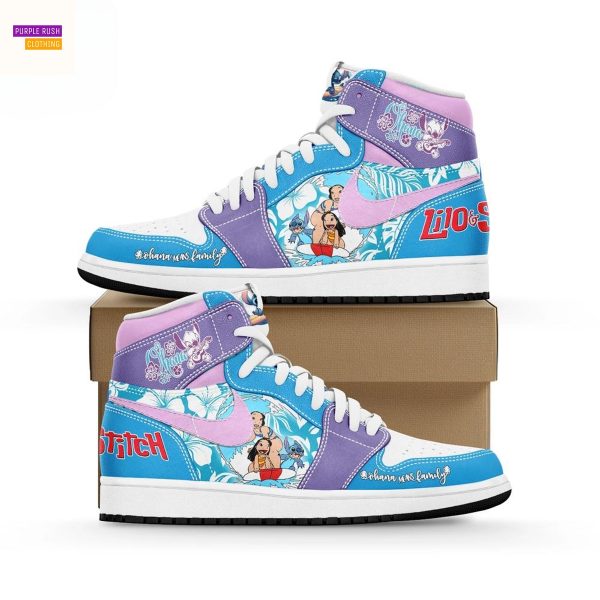 Stitch Hawaii Summer Air Jordan 1 High Top