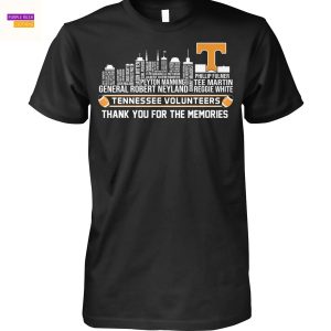 Tennessee Volunteers Thank You For The Memories Unisex T-Shirt