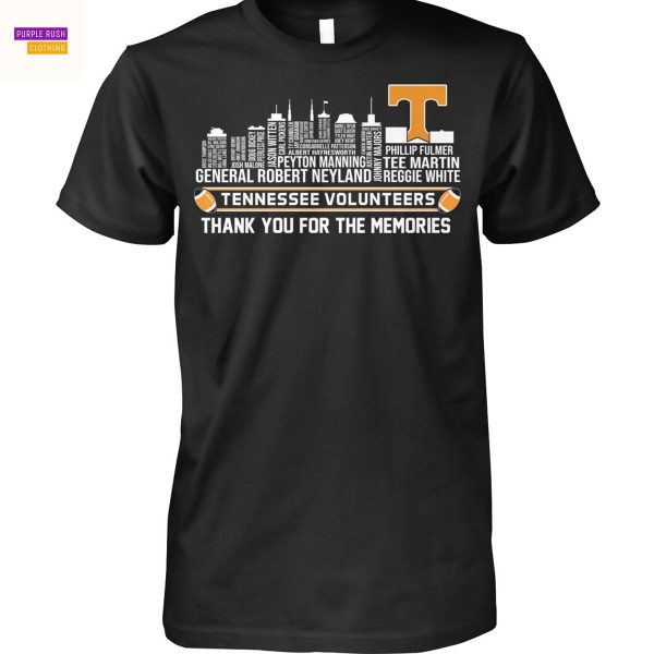 Tennessee Volunteers Thank You For The Memories Unisex T-Shirt