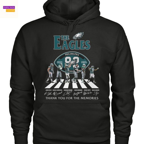 The Philadelphia Eagles 1933-2025 Signature Thank You For The Memories Unisex T-Shirt
