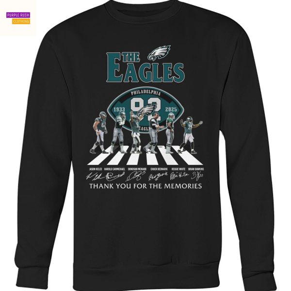 The Philadelphia Eagles 1933-2025 Signature Thank You For The Memories Unisex T-Shirt