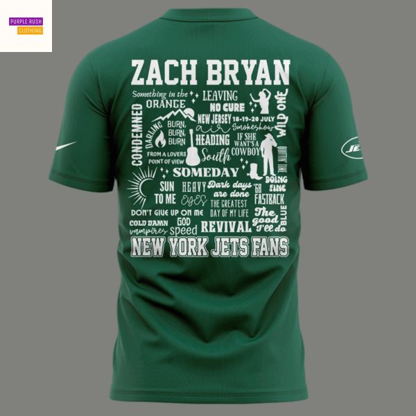 Zach Bryan x New York Jets Metlife Stadium 2025 3D T-Shirt